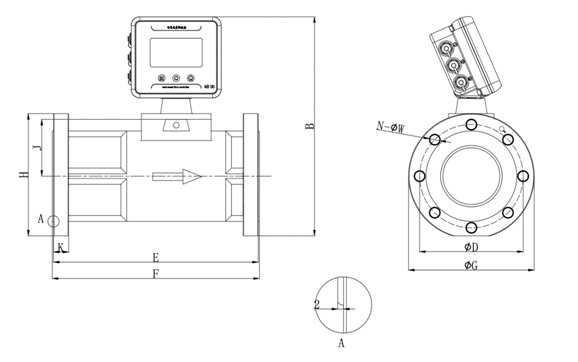 Dibujo de dimensi&oacute;nes
